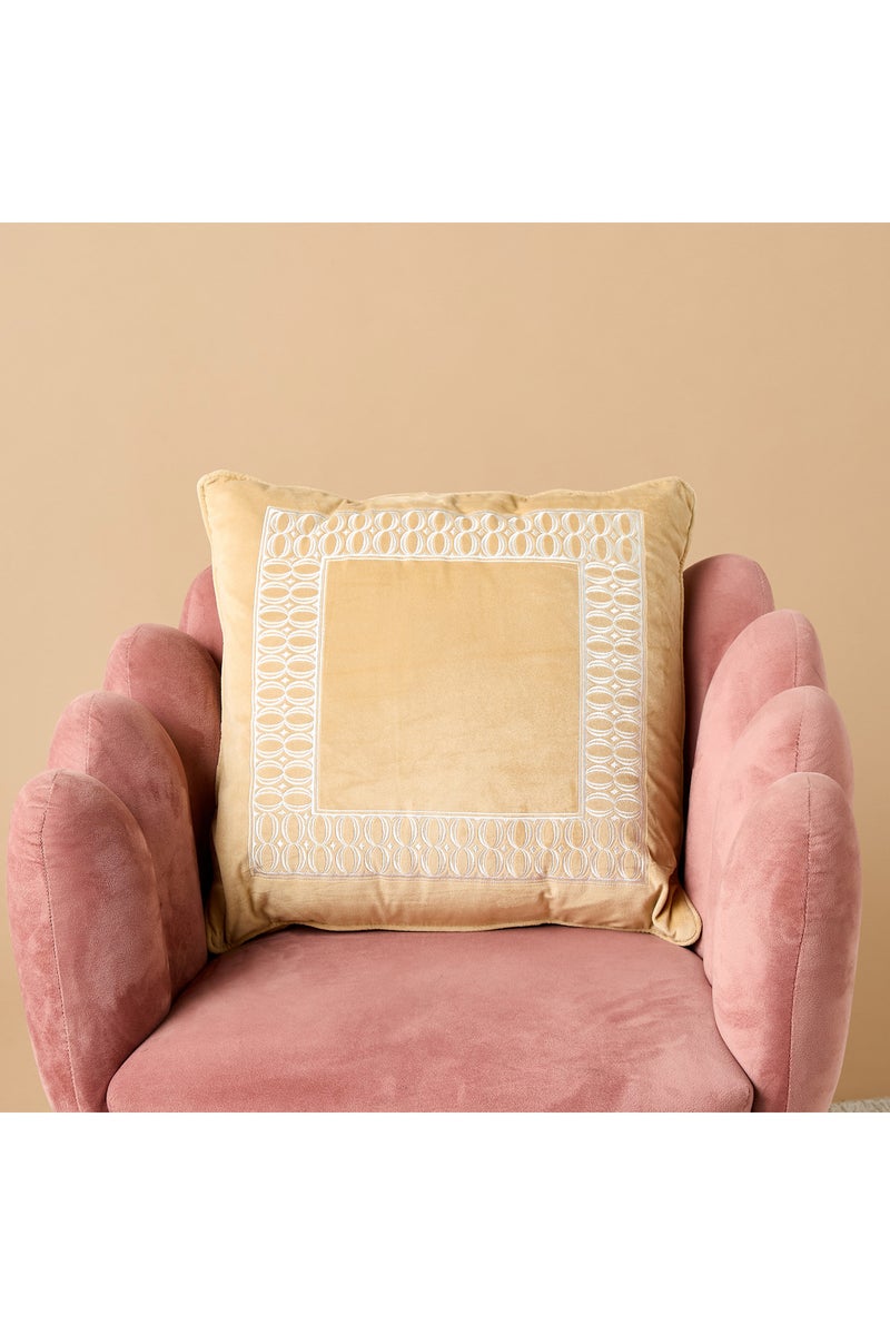 LIFESTYLE وسادة محشوة مطرزة - 50x50 سم - Image 2